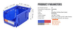 SucceBuy Storage Bin 24pcs Stackable Organizer Bin 5x4*3inch Freestanding Tiered Shelf for Garage Hanging Stacking Container
