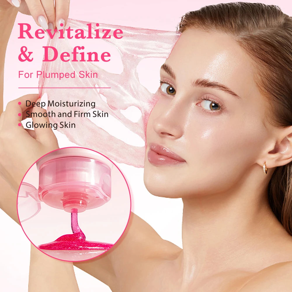 US Local KOEC PDRN Pink Caffeine Overnight Face Mask, Sleeping Wrapping Mask, Night Facial Mask, Moisturizing Skin Care, Hydrating Beauty Care for All Skin Types