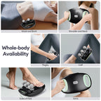 18/24 Heads Fascia Gun Red Light Deep Tissue Muscle Massager Wireless Massage Gun for Back Waist Leg Body Muscle Relaxation Home Gym