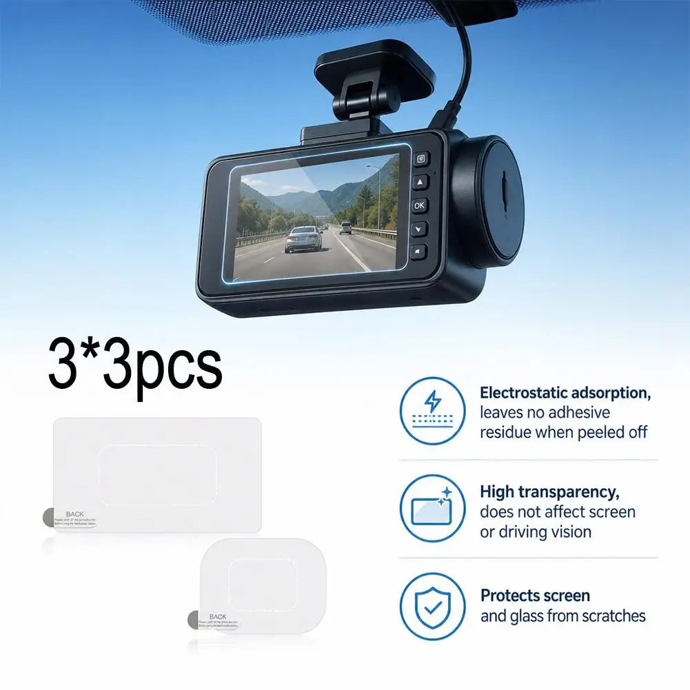 Car Electrostatic Sticker Auto Transparent Seamless Windshield Double-sided Stickers Dashcam Stability Transparent Antifall