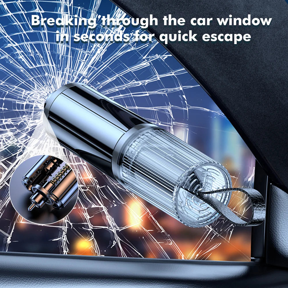 2 In 1 Safety Hammer Escape Car Life-saving Escape Hammer Window Broken Emergency Glass Breaker Car Accessorie Car Emergency Kit