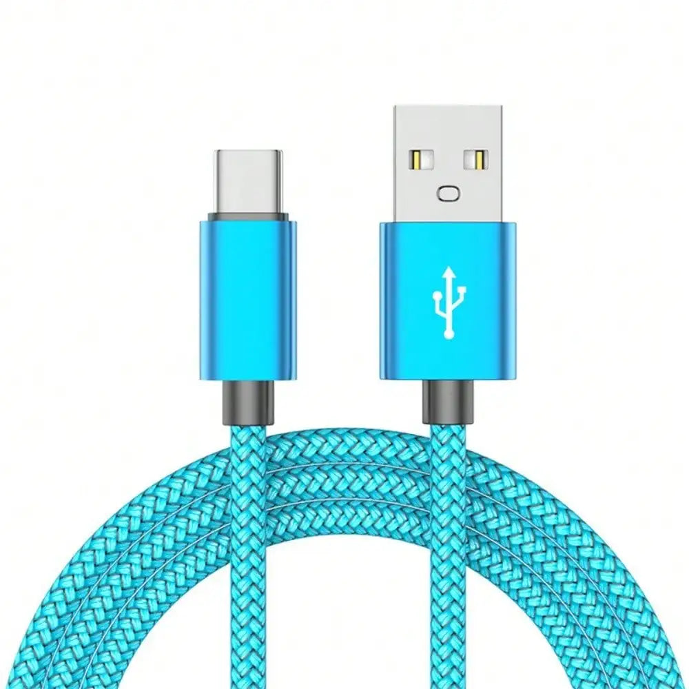 Fast Charging USB Type-C Cable, Nylon Braided,60W USB-A To USB-C Android Charging Cord