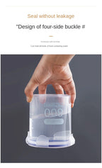 Plastic Sealed Tank Large Capacity Crisper Kitchen Organize Grain Storage Box with Scale Sealed Box Clear Jar Spice Container