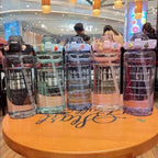 2 Liter Water Bottle with Straw Female Jug Girls Portable Travel bottles Fitness Bike Cup Summer Cold Water Jug with Time Marker