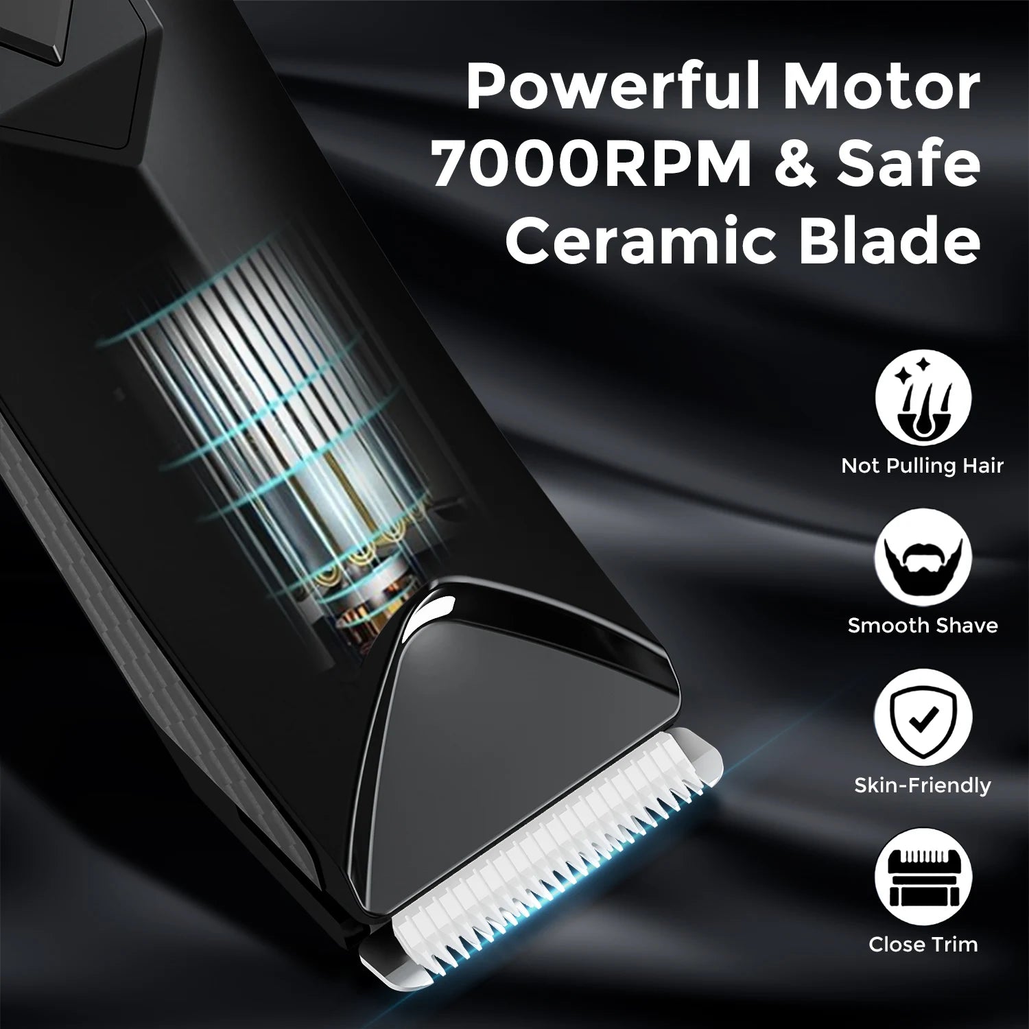 SEJOY Body Pubic Hair Trimmer for Men With Standing Recharge Dock,Balls Women Lady Shaver Hair Removal Bikini Trimmer