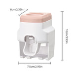 1pc Automatic Toothpaste Dispenser Creative Wall Mount and Small Toothbrush Holder Squeezer for Family Shower Bathroom