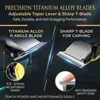 Professional Hair Clipper Set for Men, Rechargeable Cordless Hair Trimmer with LCD Display, 1pc/2-in-1/3-in-1 Grooming Kit with Foil Shaver & T-Blade Trimmer, Barber Haircut Machine with Accessories