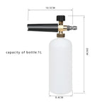 High Pressure Washer Gun+Snow Foam Cannon Set Aluminum Material Spray Gun PA Foam Pot Garden Household Car Washing Tools With 1/4" Quick Plug
