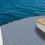 240*60cm/240*90cm EVA Foam Non-Slip Boat Deck Mat 6mm Thick Waterproof Marine Yacht Faux Teak Decking Sheet Flooring Carpet Pad