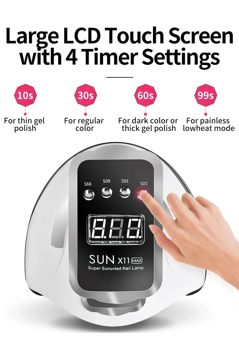 Professional Nail Lamp Infrared Sensor Manicure Nail Light For Fast Curing of All Gel Nail Polish Nail Dryer Machine Salon Tools