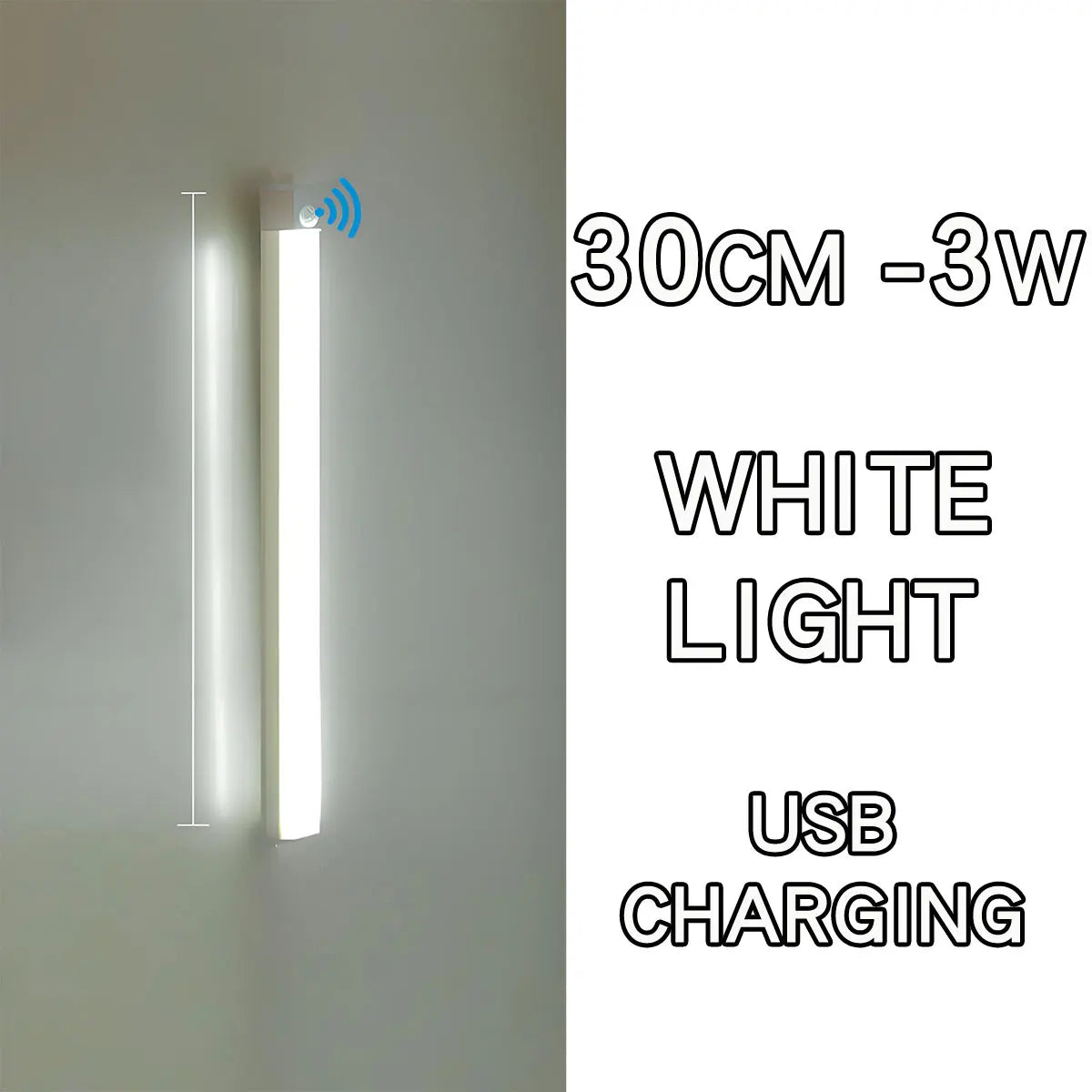 LED Motion Sensor Light Wireless LED Night Light Type C Rechargeable Light Cabinet Wardrobe Lamp Staircase Backlight For Kitchen
