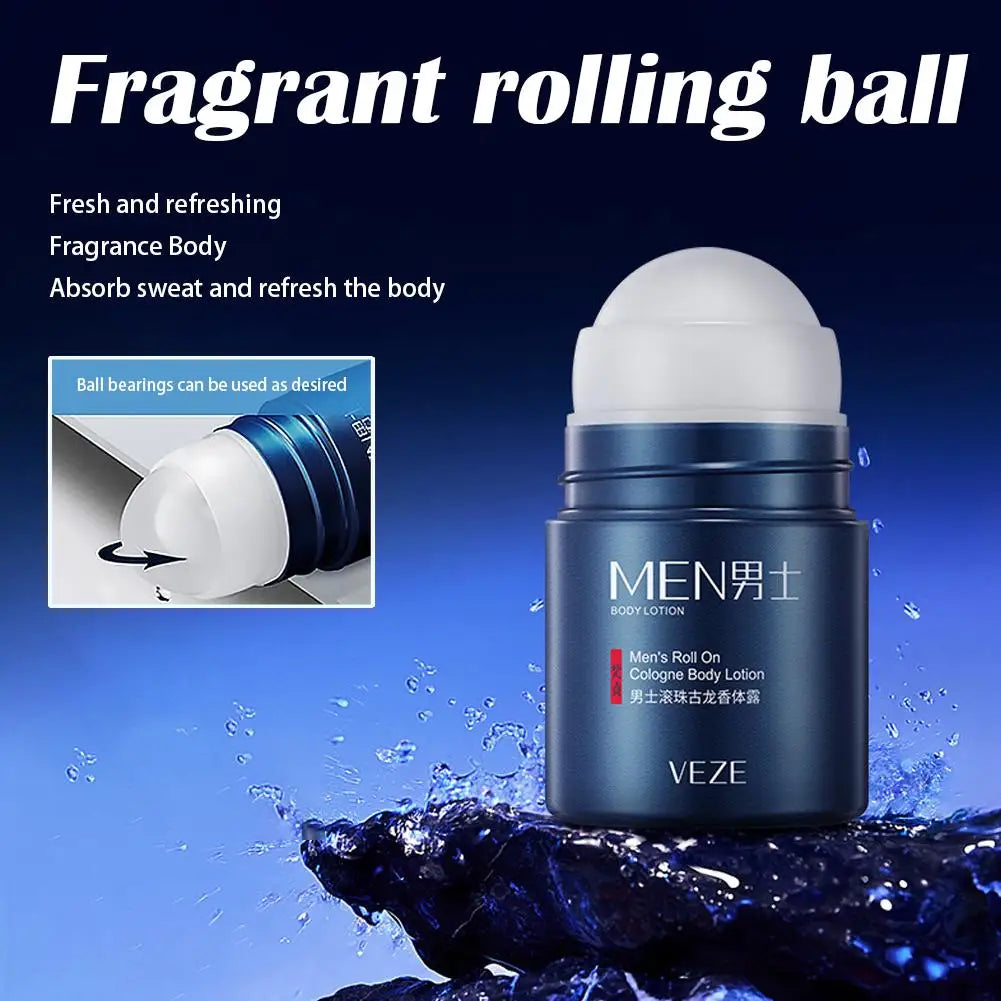 Portable Body Deodorant For Men Smooth Solid Stick Light and Fresh Scent  Men's Solid Perfume 72 Hour Odor Control for Sports