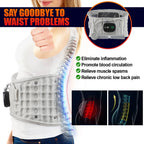 Back Heating Support Belt Airbag Heating Waist Brace Inflatable Vibration Massage Back Brace Belt Abdomen Warmer Lumbar Support