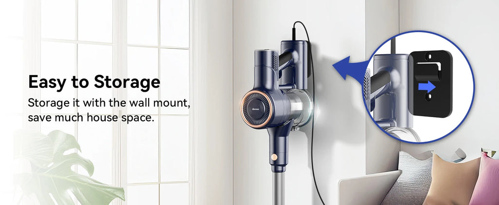 INSE I8 Corded Vacuum Cleaner Free-Stand Stick Vacuum 25KPa 600W Powerful 6 In1 Lightweight Handheld Cleaner for Carpet Pet Hair
