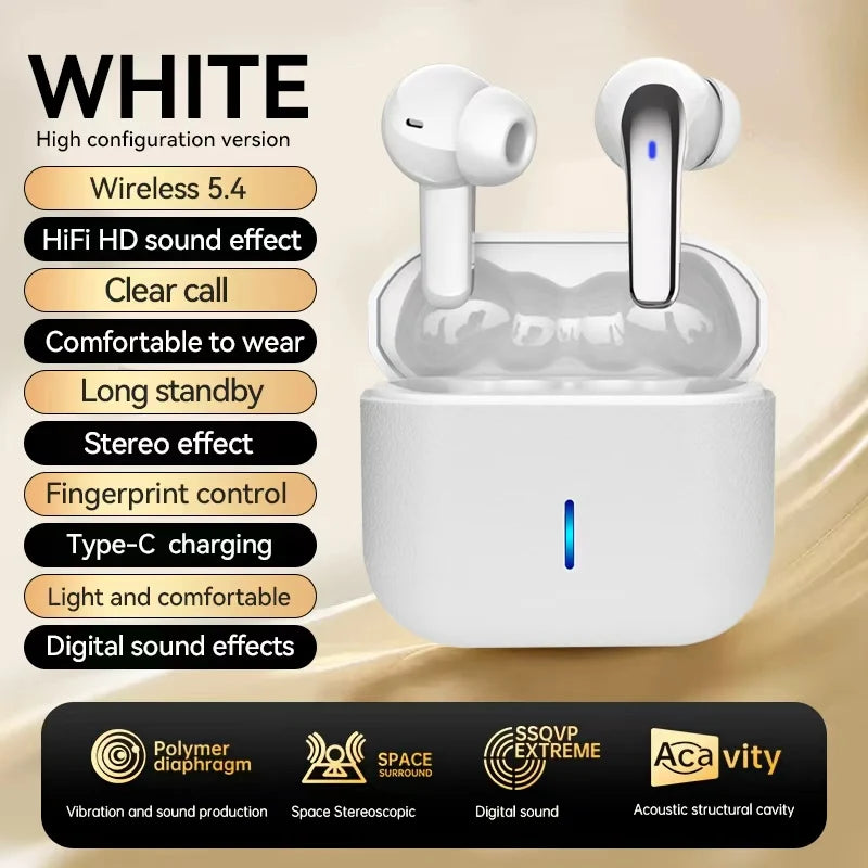 K05 Series TWS Wireless Earbuds 5.3 Bluetooth Headphones Long Playtime Noise Cancelling Voice Call for Gaming Business & Sports