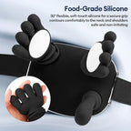 4D Bionic Finger Neck Shoulder Massager Wireless Neck Cervical Trapezius Kneading Massage Shawl Brushless Motor Neck masajeador