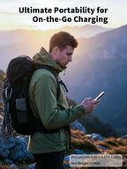 Wireless Portable Charger 20000mAh PD 22.5W Quick Charge USB C External Battery Pack 5 Ports Fast Charging Power Bank Backup Power For iPhone 16 15 14 Pro Max Samsung Galaxy S25 S24 Ultra iPad Tablet Cell Phone