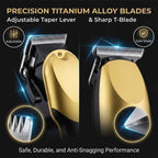 Professional Hair Clipper Set for Men, Rechargeable Cordless Hair Trimmer with LCD Display, 1pc/2-in-1/3-in-1 Grooming Kit with Foil Shaver & T-Blade Trimmer, Barber Haircut Machine with Accessories