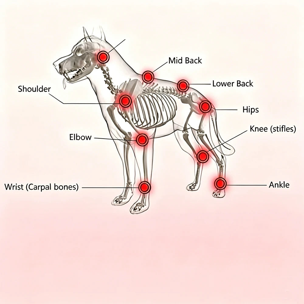 Red Light Therapy Device for Pain Relief Infrared Light Physiotherapy for Dogs Cats Pets Home Use Treatment
