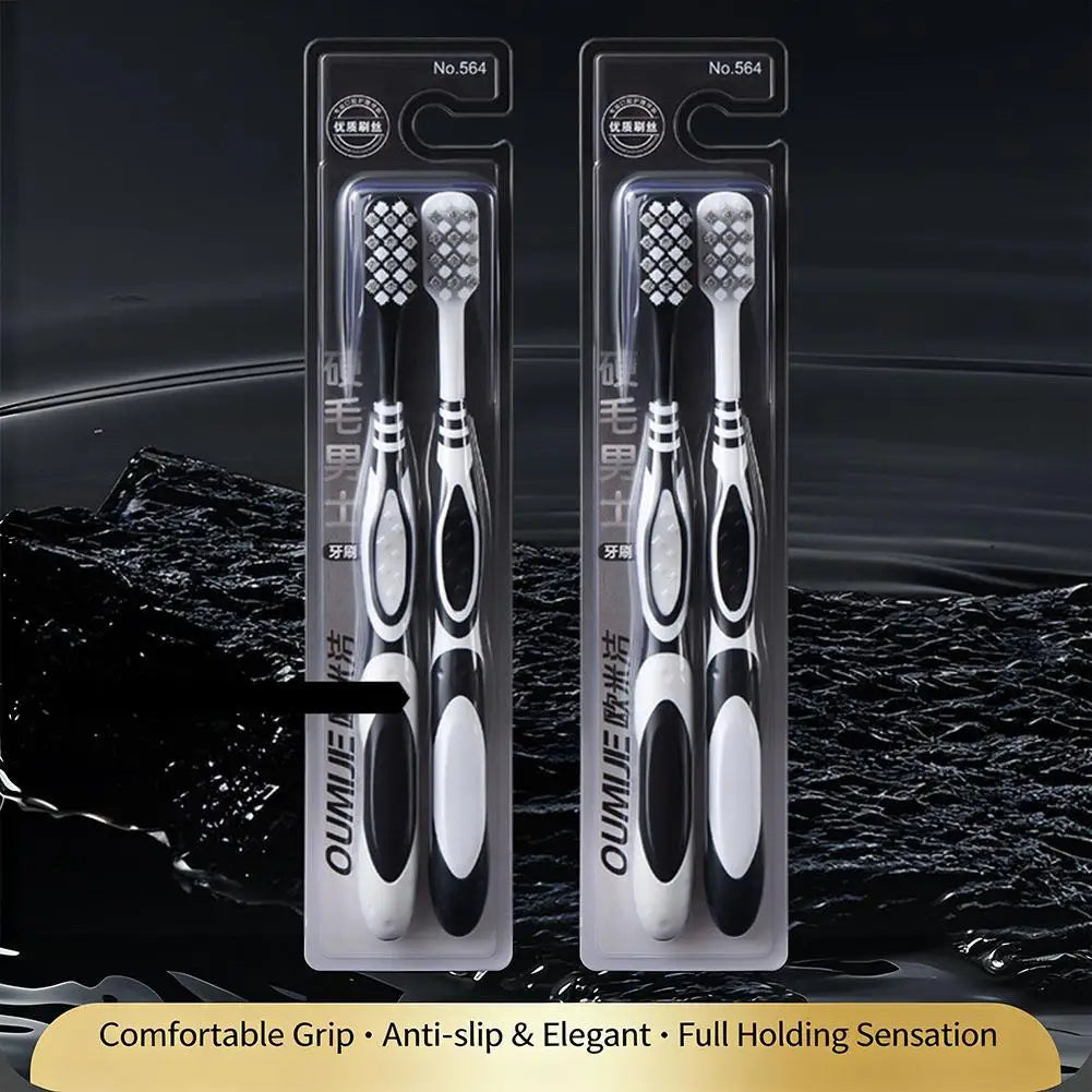 2/6/10PCS Hard Bristle Toothbrush Deep Cleaning Adult Dental Care Teeth Whitening Stain Removal Oral Care Toothbrush