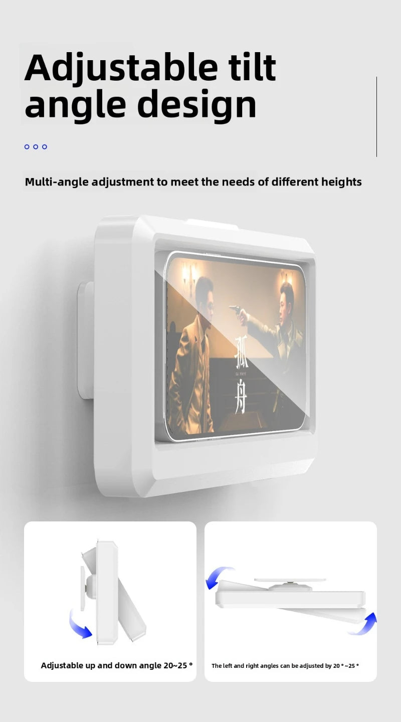 Fixed Universal Waterproof and Anti-fog Mobile Phone Case For Bathhouses Draining Phone Holder Waterproof Touched Shower Phone