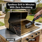 Electric BBQ Cleaning Brush, Rotating BBQ Cleaning Tool, 3 Speed Settings, 2600mAh, Suitable for Outdoor BBQ Grills, Steam BBQ Cleaning Brush Accessories