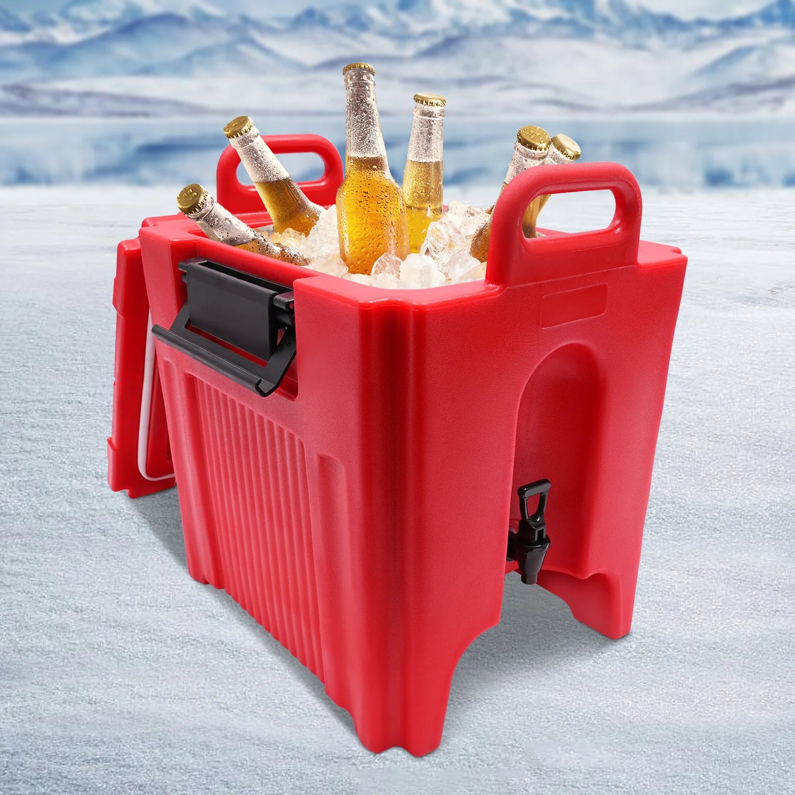40L Insulated Beverage Dispenser, Portable Thermal Beverage Server, Insulated Beverage Dispenser with Handles