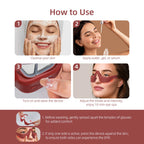 Red Eye Massager Under-Eye Glasses Massager Relieves Eye Fatigue Eyes Massage Glasses Eye Fatigue Relief Massager