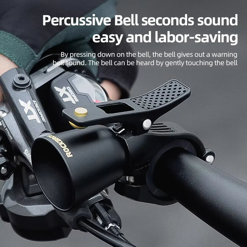 ROCKBROS Local Shipping Bicycle Bell MTB 100db Alloy  Bike Ring Copper Horn Warning Safe Crisp Cycling Bells Accessorie