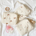 Mommy Bag Print Embroidery Mommy Bag Zipper Newborn Baby Diaper Bag Nappy Pouch Travel Stroller Storage Bags