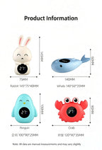 Baby Bath Water Thermometer Fit Newborn Infant, Digital Waterproof Shower Temperature Gauge Cute Cartoon Floating Thermometer Fo