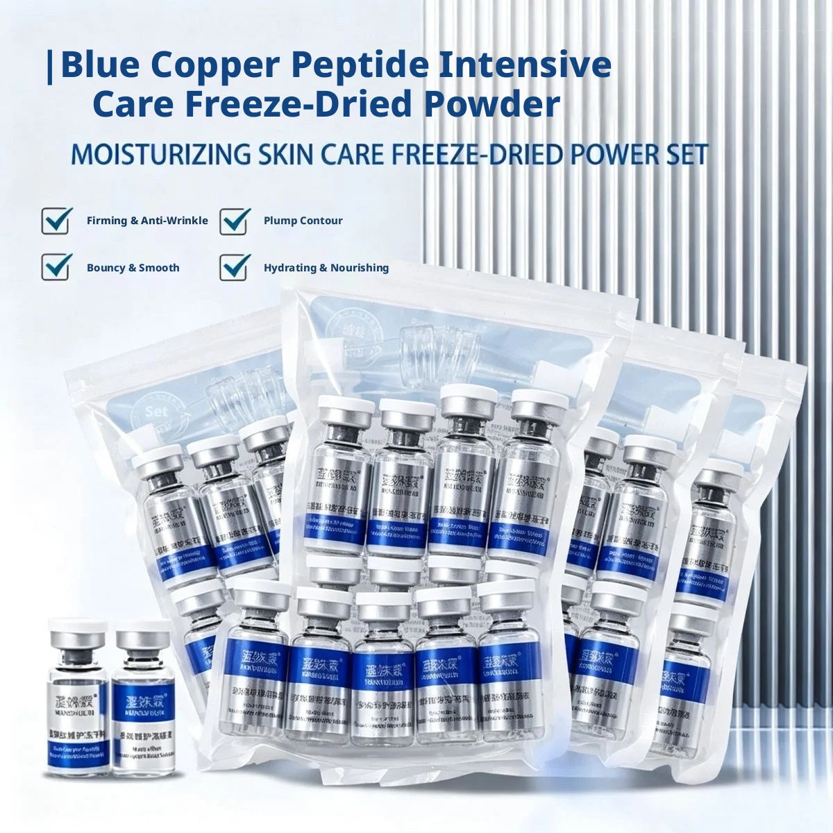 GHK-CU Blue Copper Serum Moisturizing Firmng Serum Hydration Brightening Essence Improve Elasticity Skin Care