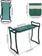 Garden Kneeler and Seat, Upgraded Folding Garden Kneeler and Seat, Upgraded Folding Garden Bench Portable with Foam EVA Kneeling