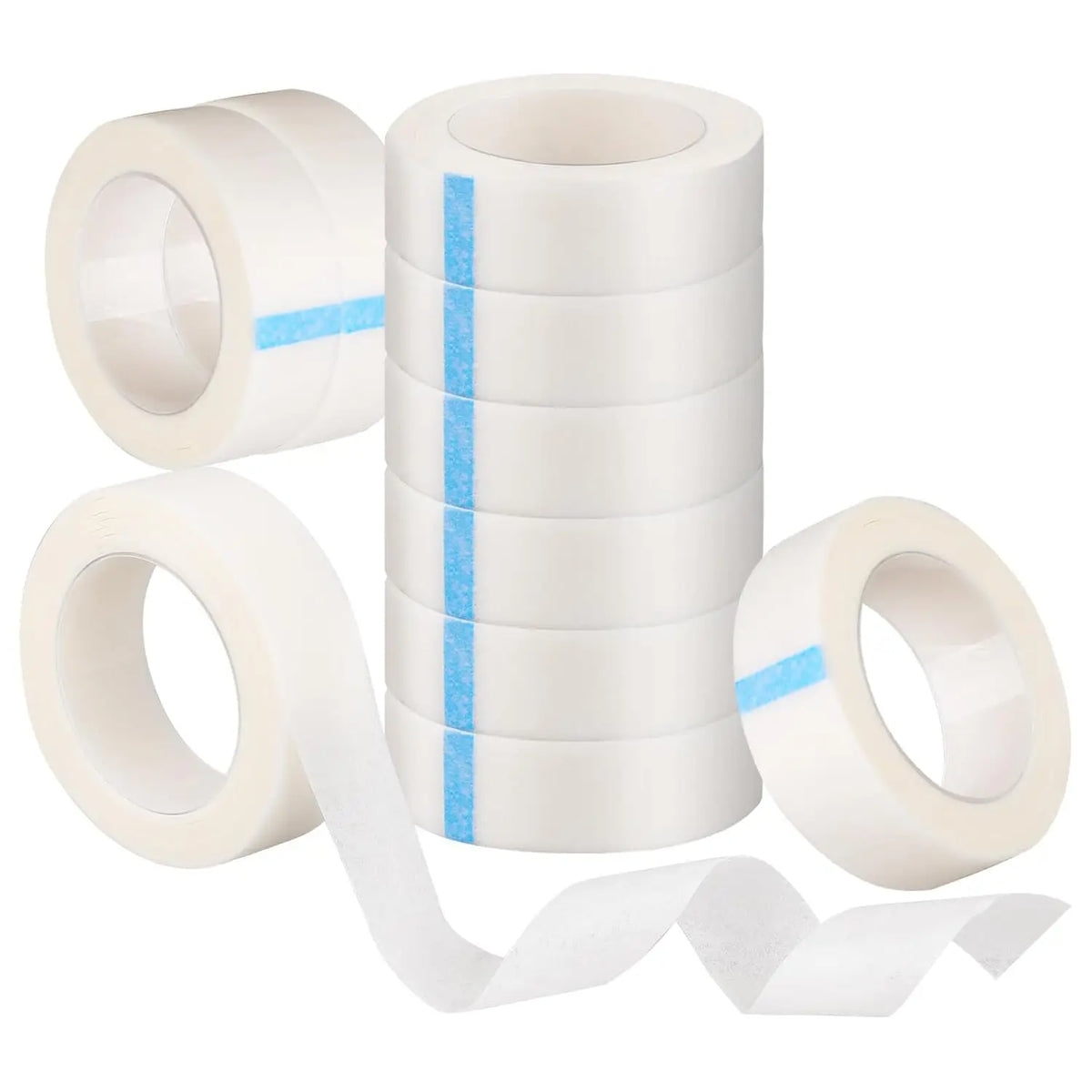 10 Rolls Hypoallergenic Lash Tape - White Micro-Pore Breathable Strips for Eyelash Extensions (Salon Grade)