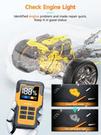 Car Battery Jump Starter with OBD2 Scanner 5000A Battery Jumper Starter，Code Reader for Check Engine Light, Diagnostic Tool
