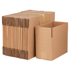 100 Pack 8x6x4 inches Small Shipping Boxes Brown Corrugated Cardboard Boxes for Packing, Mailing, Moving, Business