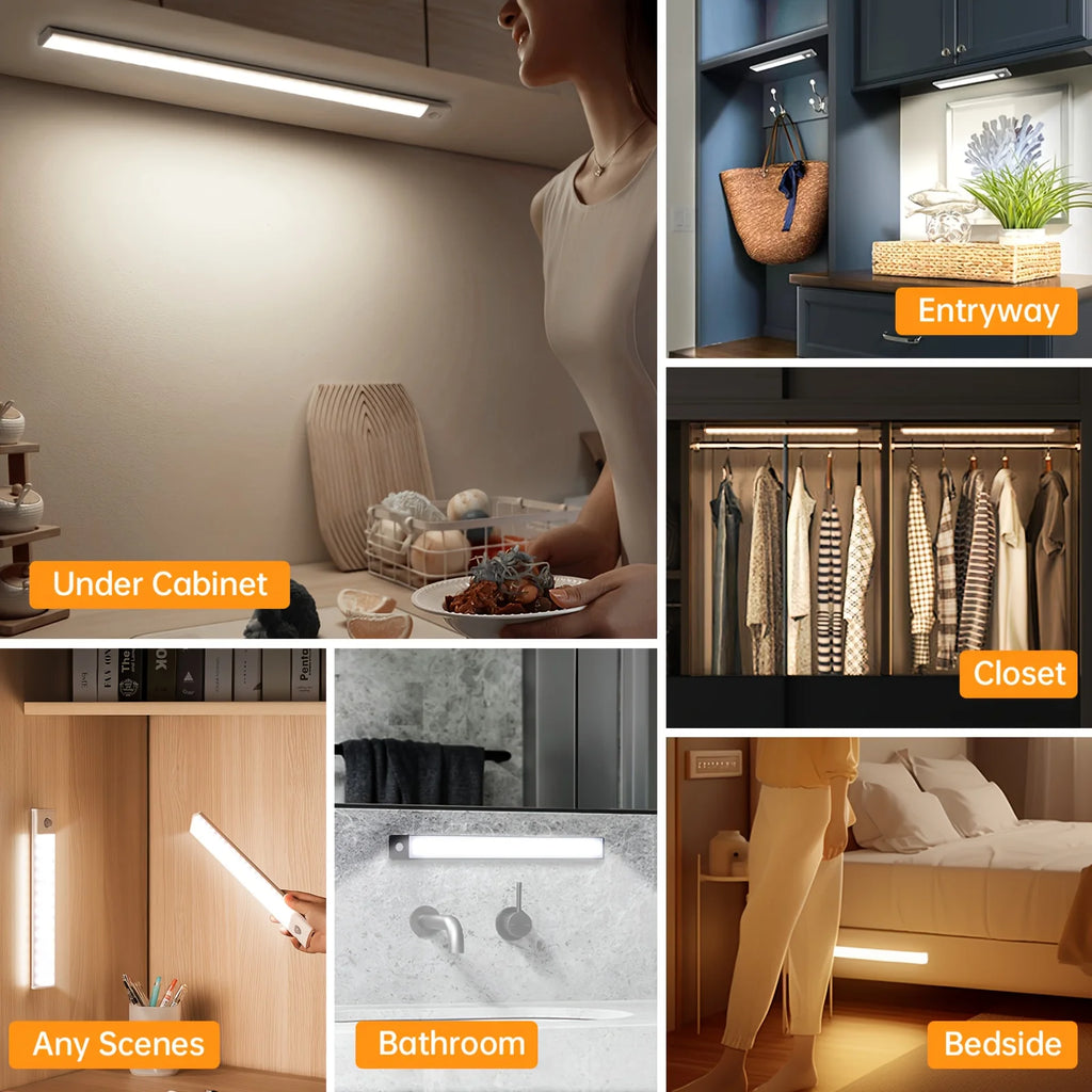 Rechargeable Motion Sensor LED Night Lights (2-Pack)