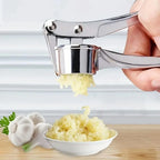 Stainless Steel Garlic Press, Manual Garlic & Ginger Crusher Kitchen Tool