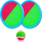 Sticky Ball Toys - Outdoor Play, Beach Toys, Throw And Ball Sets With 2 Paddles And 1Ball, Beach Play Set Playground Set For