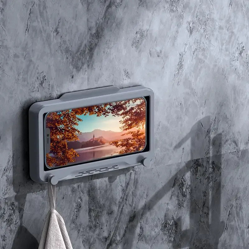 Fixed Universal Waterproof and Anti-fog Mobile Phone Case for Bathroom Shower Phone Holder Waterproof Can Touched Shower Phone