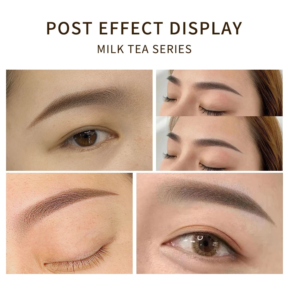 Dark Eyebrow Tattoo Ink for Semi Permanent Makeup Professional Vegan Microblading Pigment Inks Beauty Health PMU Tattoo Supplies