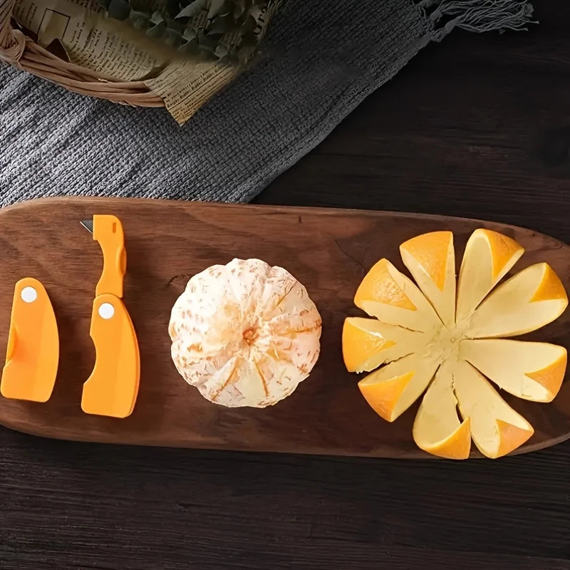 1PC peeler, plastic folding handle fruit peeler tool, vegetable and fruit cutter, creative lemon and grapefruit peeler, kitchen