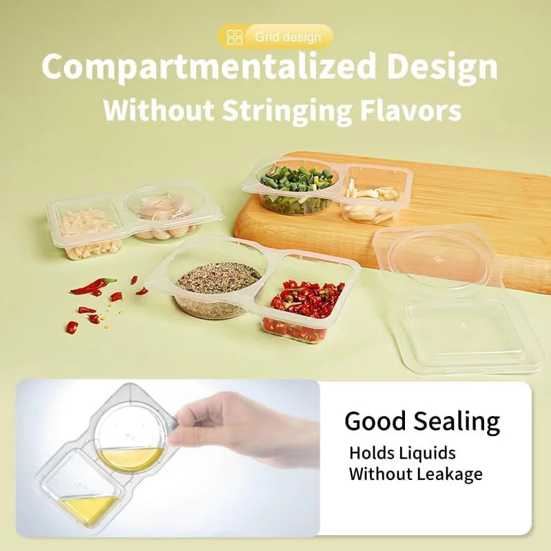20 Pcs Disposable Picnic Spice Jars - Portable Single-Use Seasoning Boxes for Camping & Barbecue