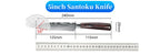 9 Types of Stainless Steel Kitchen Knife, Japanese Chef Knife, Meat Cleaver, Santoku, Bread, Boning, Slicing, Fruit Knife with Gift Box