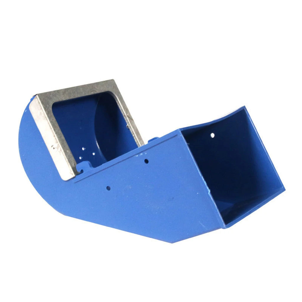 Blue Rabbit Feed Box Hopper Rabbit Cage Hanging Feed Trough Hamster Bunny Guinea Pig Eating Drinking Bowl Livestock Supplies 1Pc