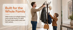 1/2Pcs Coat Rack with 14 Hooks, Freestanding Coat Rack Stand for Entryway, Hallway, Bedroom, and Office, Metal Coat Tree & Hat Rack for Coats, Hats, and Bags