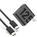 125W TurboPower GaN Fast Charger USB C Laptop Wall Adapter With 3.3ft Type C Cable For Moto Edge 50 Ultra 30 Pro PD3.0 PPS Charging Block For MacBook Pro Air Samsung S26 S25 Lenovo