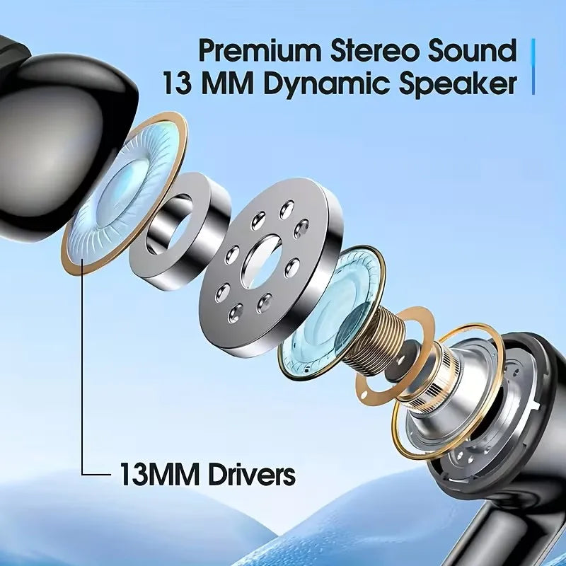 K05 Series TWS Wireless Earbuds 5.3 Bluetooth Headphones Long Playtime Noise Cancelling Voice Call for Gaming Business & Sports