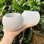 3pcs Round Flower Pot Silicone Mold DIY Succulent Plant Vase Round Candle Cup Mold Crafting Materials Plaster Cement Resin Mold