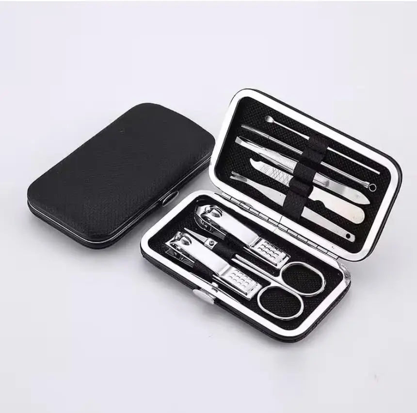 Complete Nail Tool Set 1 Units, 8 Essential Tools per Kit, Sharp Blades & Safe Handles, Easy to Carry in Pocket or Bag
